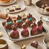 Mini Silicone Fondant Bow Molds, 4 Pieces Bow Molds for Chocolate Bows Silicone Fondant Mold Sugar Candy Cake Chocolate Craft Mold for DIY Cake