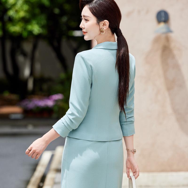 Busaron Women's Long-Sleeve Professional Suit Skirt for Interviews and Sales Work - Model 89158