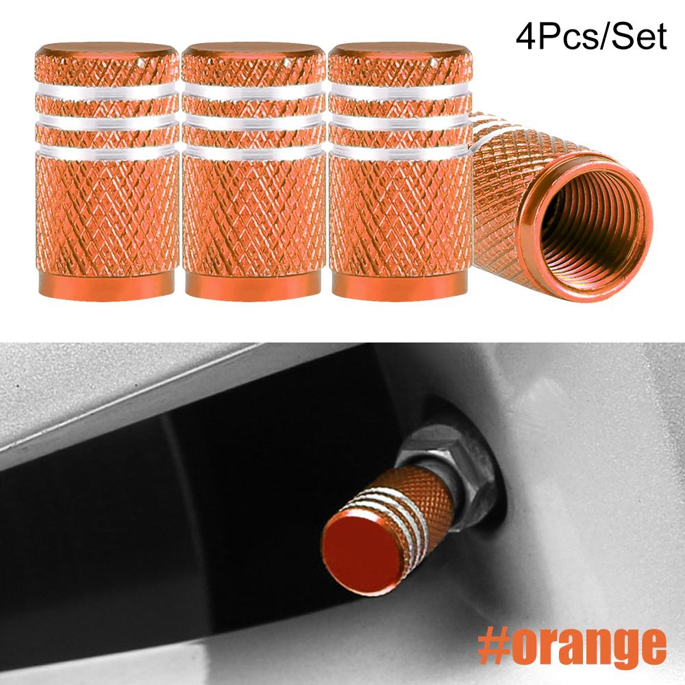 4Pcs/Set Tire Stem Valve Caps Aluminium Car Dustproof Caps Tire Wheel Stem Air Valve Caps  Tapones Para Llantas Accesorios Para