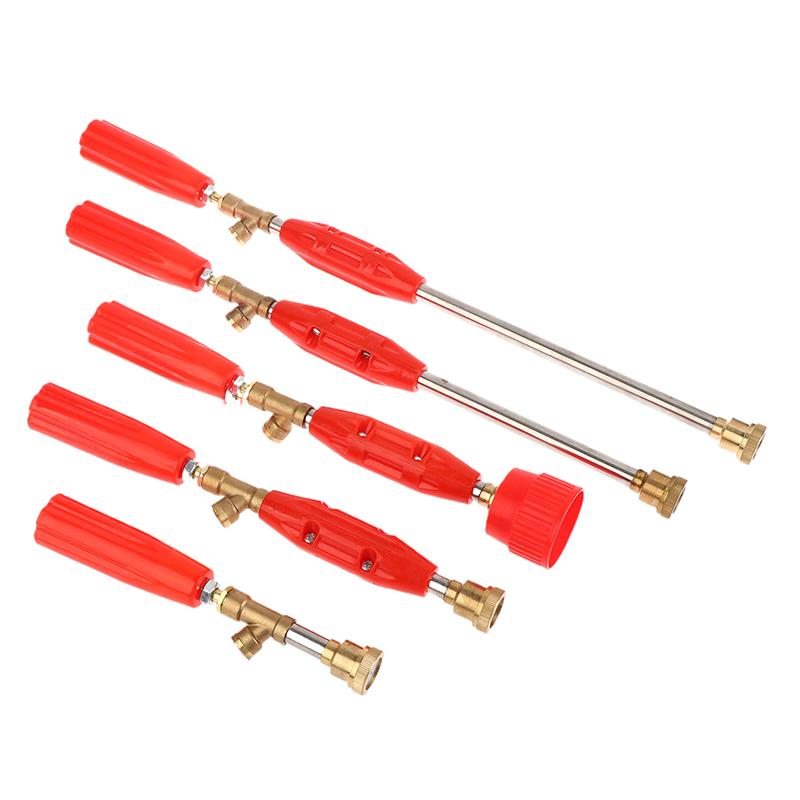 Garden Sprayer Nozzle High Pressure Water Spray Sprinklers Adjustable Power Sprayer Nozzle Spraying Rod Agriculture Tools