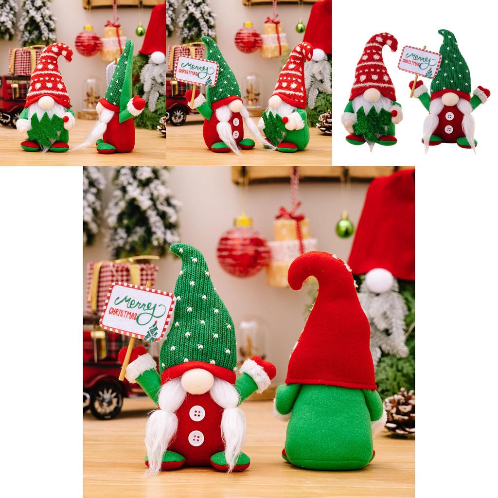 Unique Polyester Gnome Figurine With Red Curved Hat Ideal For Holiday Seasonal Decorations