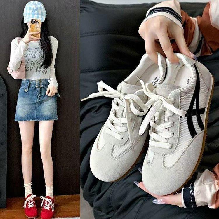 Breathable mesh flats spring and summer new versatile student sports and leisure shoes