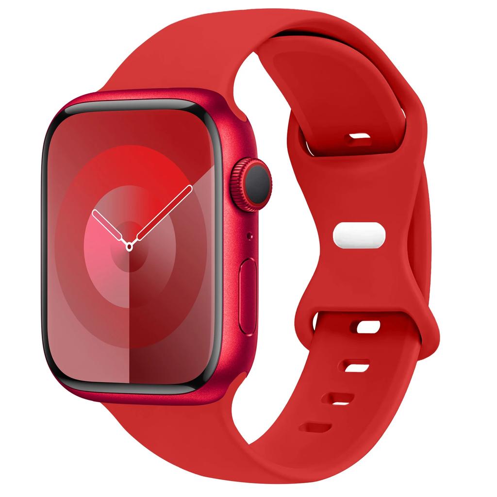 Silicone Strap For Apple Watch Band 44mm 45mm 41mm 40mm 49mm 42mm 38mm 46MM Sport Bracelet iWatch Series Ultra 2 SE 10 9 8 7 6 5