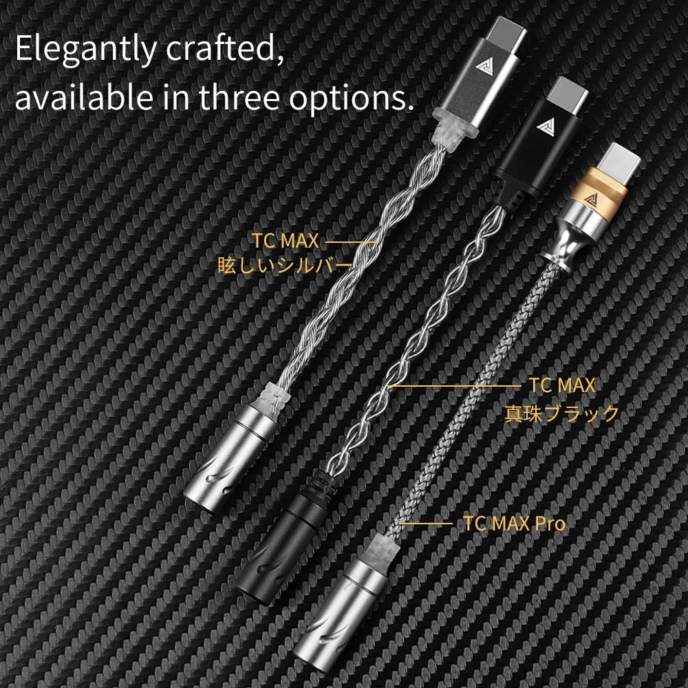 QKZ TC MAX Pro USB Type C To 3.5mm Headphone Amplifier Audio Decoder IEM AMP Mobile Phone Adapter HiFi DAC CX31993/KT02F20 Chip