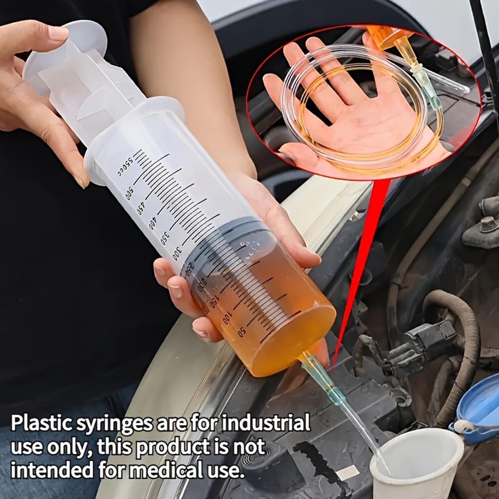 Large Capacity Plastic Syringe, Adhesive , Oil Extraction, Oil Flushing, Infuser, Extension Tube, Rough Mouth, Adhesive Needle Tube