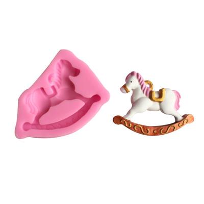 Koń na biegunach kremówka ciasto formy silikonowe DIY Craft glina czekoladowa narzędzie dekoracyjne