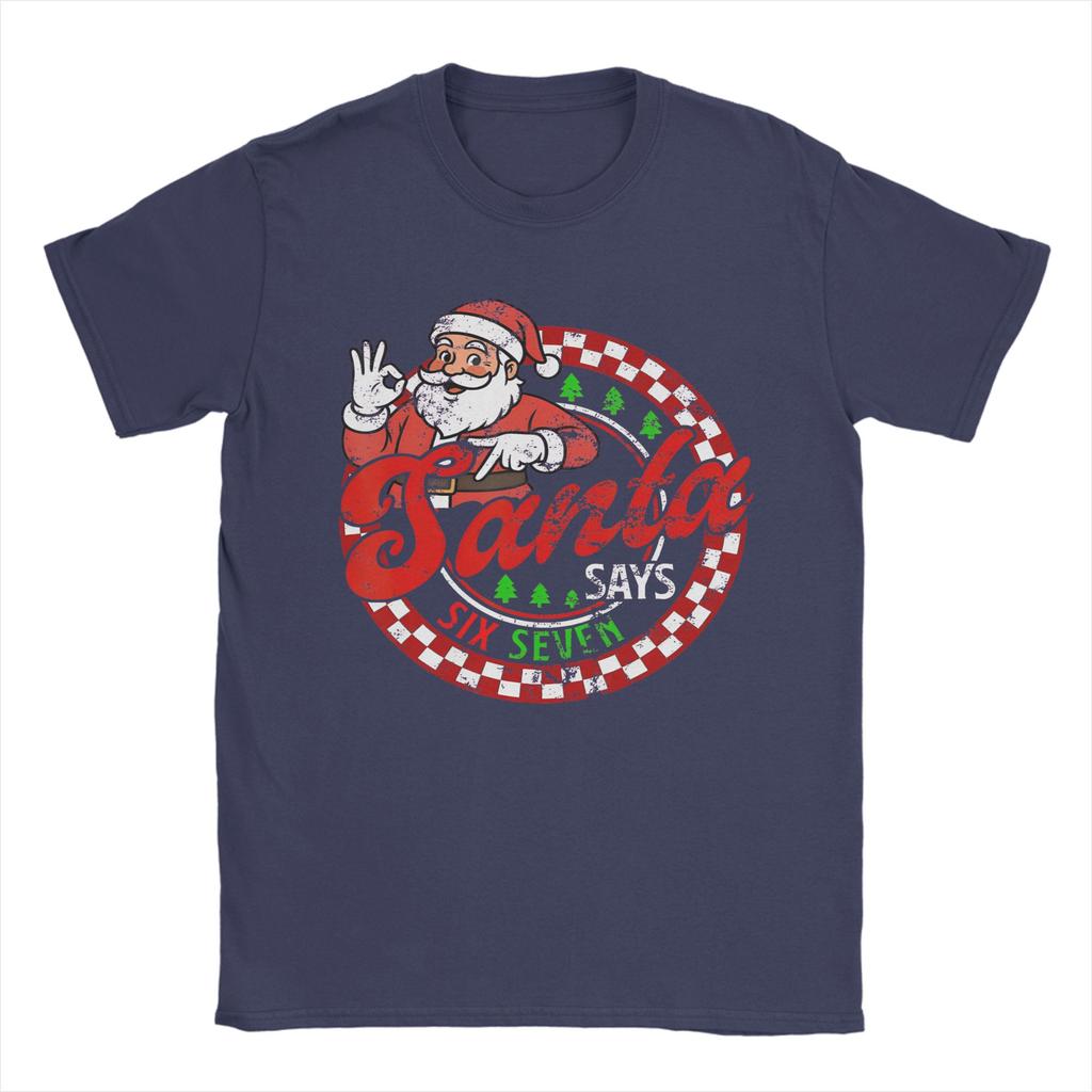 Dabbing Christmas Santa Says 67 T-Shirt Summer 100 Cotton T Shirts For Couple Leisure Casual Short Sleeve Funny Clothing