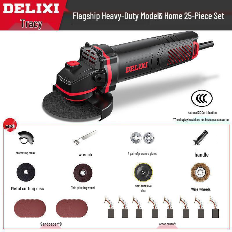 High-Power Multifunctional Angle Grinder and Polisher for Home Use