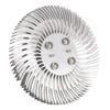 1pc Round Spiral Aluminum Heat Sink Radiator 90*10mm For 10W High Power LED Lamp