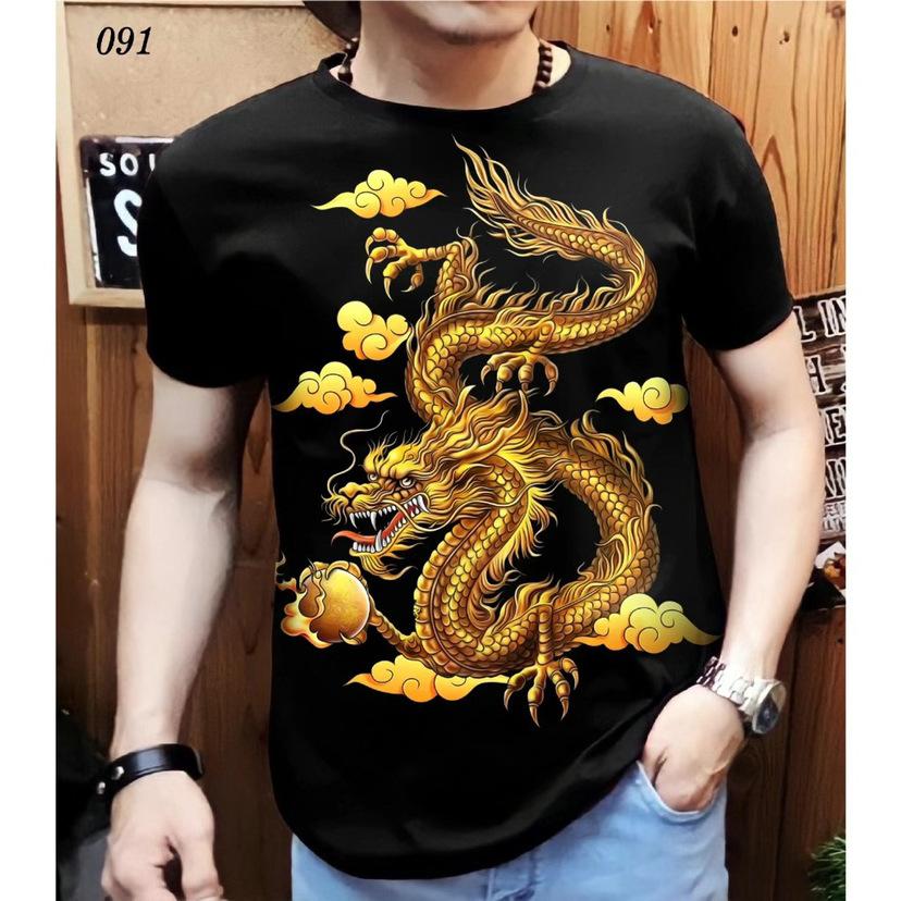 New 3D Printed Men's Round Neck Short Sleeved Casual T-shirt Men's Summer T-shirt