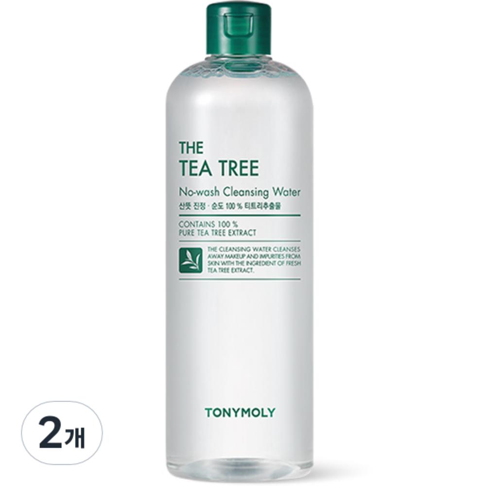 

Tony Moly No-Wash Tea Tree Cleansing Water, 500ml, 2 units