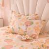 3pcs Sheet Set High Grade 100% Cotton Printed Bedspread King Queen Size Cute Pure Cotton Thick Bed Skirt with 2pcs Pillowcase