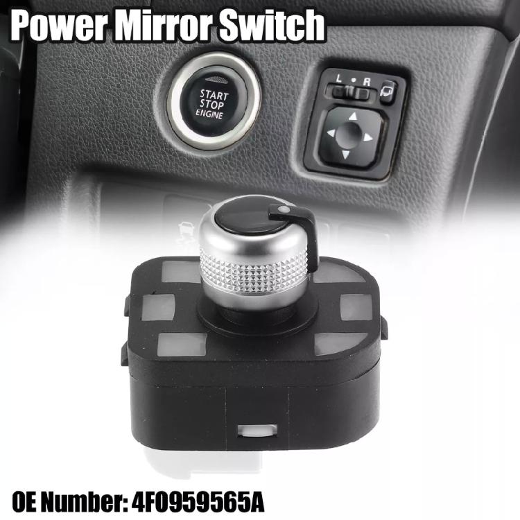 Ergonomic Design Multifunctional User Friendly Electric Rear View Mirror Easy Adjustment Knob Switch 4F0959565A MSAD104