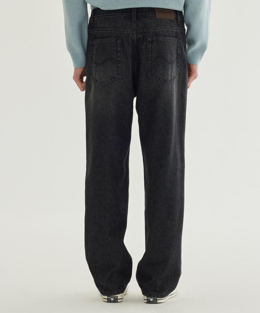 COVERNAT Regular Fit Brushed Denim Pants Black
