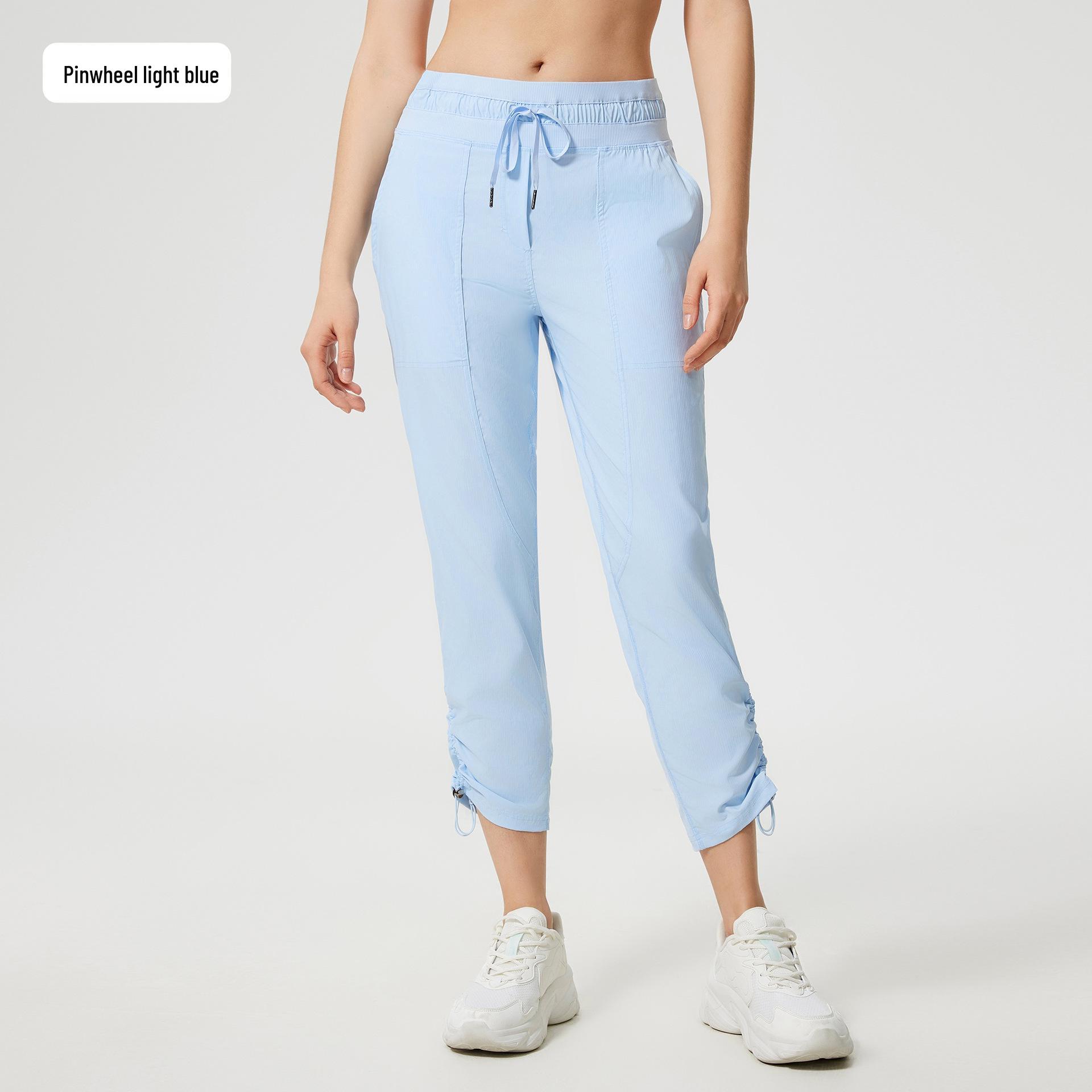 

Women s Quick-Dry Breathable Straight-Leg Capris for Running & Fitness - Summer Ice-Feeling Versatile Two-Way Sport Pants DSS070 Small (50-57.5 kg)