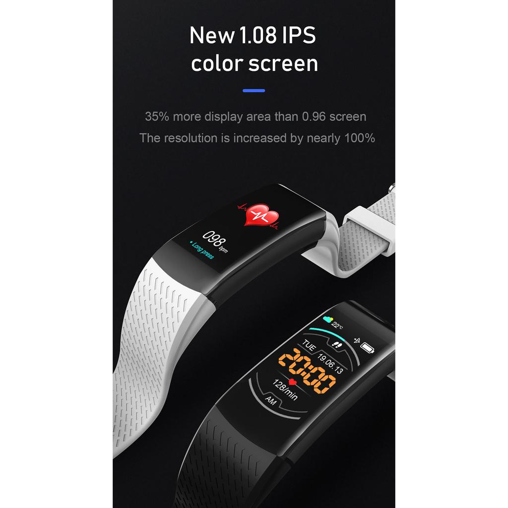 Fitness Tracker Bluetooth-kompatibel für iOS-Android Gerät mit Blutdruck Herz Rate Überwachung Sitzende Erinnerung