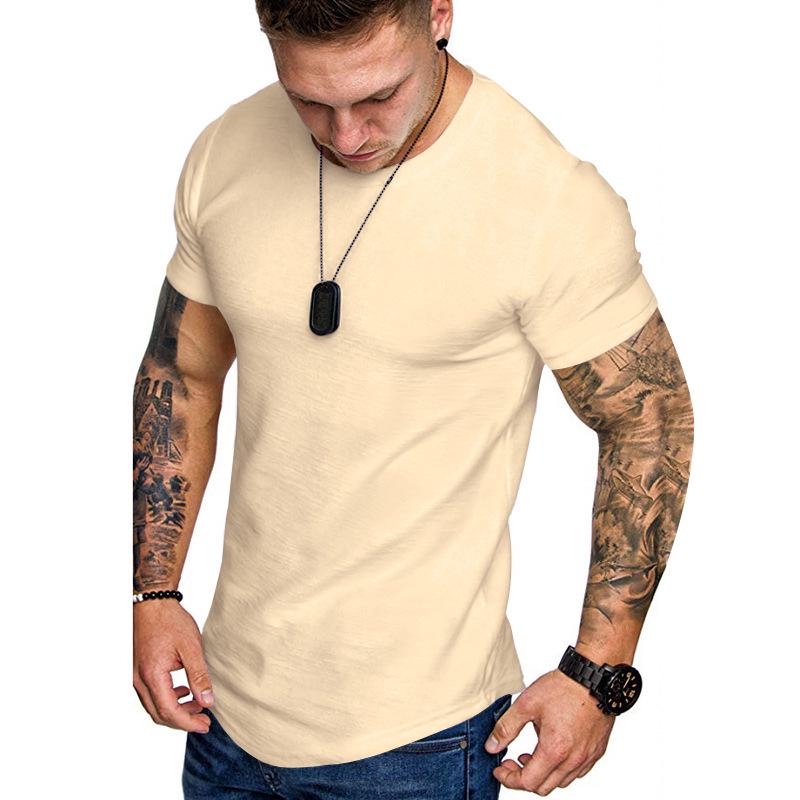 Men's Summer Slim Fit Sport Casual Round Neck T-shirt