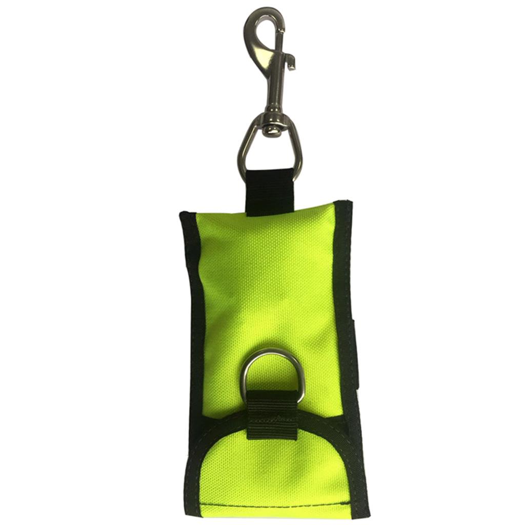 Scuba Diving Single Drift Hook Webbing Clip & Storage Bag