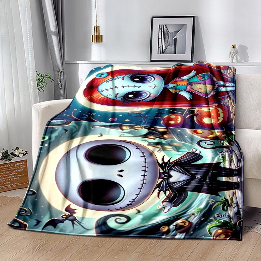 Christmas Nightmare Blanket Durable Comfort Suitable for Bed Couch Office Four Seasons Multipurpose Modern Style Gifts For Family Or Friends