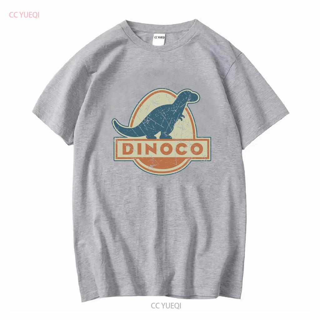 Dinoco Oil 1930 Vintage Womens T Shirt Long or Short Sleeves Vintage Washed Homme Soft Stylish Slightly Streetwear Fashion