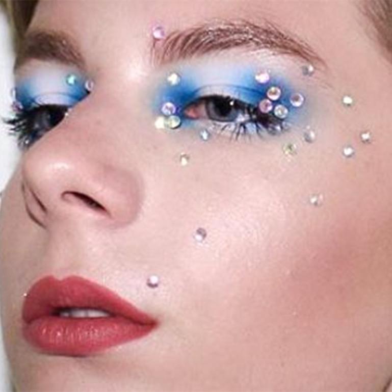 3-6mm Electric syllable face stickers eyebrows face stickers diamond nail art pearl stickers masquerade face decoration diamonds