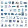 10/25/50 Stück Blaue Buchliebhaber Lese Buchliebhaber Sticker Graffiti für Wasserdichtes DIY Scrapbooking Handy Laptop Aufkleber Koffer