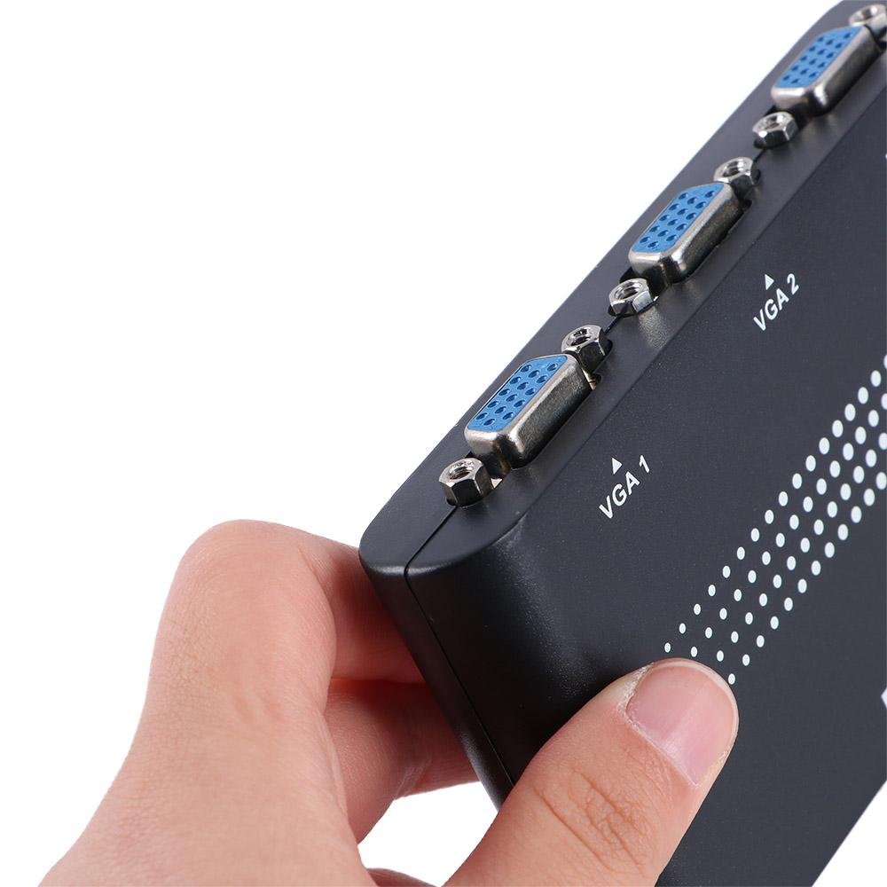 Monitor Accessories for PC 1920x1440 Video Switch Adapter VGA Splitter Converter Box VGA Switcher