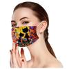 10PC Adult Flowers Cat Cartoons Printing Three-Layer Disposable Protective Mask