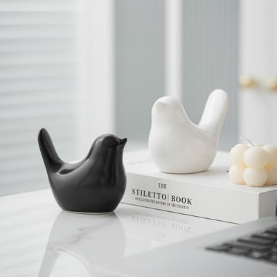 Modern Simple Luxury Ceramic Bird Figurines Home Decoration Accessories  Bird Figures Decorative Wedding Ornaments