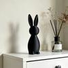 1Pc Minimalist Black Rabbit Ornament, Nordic-Style Desktop Decoration, Modern Simple Decoration For Living Room, Entryway, And TV Cabinet, Suitable
