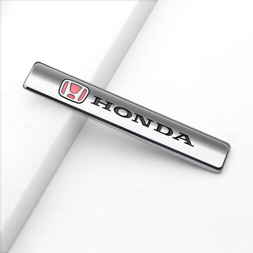 AAAKE1 For Honda Civic Fit Jazz Accord Pilot CRV Odyssey Passport City HRV 3D Metal Car Logo Stickers Fender Trunk Emblem Accessories