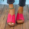 Trend Open Toe Damen Keil Sommermode Leopardenmuster Atmungsaktive Bequeme Sandalen Frau Schnalle Weibliche Schuhe