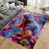 Colorful exotic iguana surrounded nature carpet Yoga living room room decor children's crawling mat doormat area rug