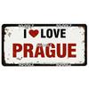 Europa Stadt 15x30CM Schild Metallschild Vintage Plakette Blechschild Wanddeko Für Bar Land Irland/Paris/Prag Poster