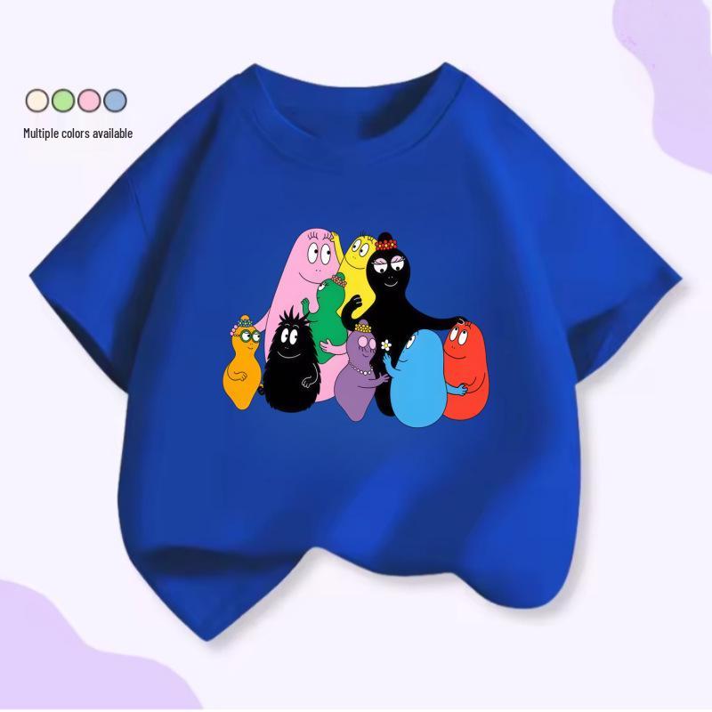 Classic Barbapapa Family Kids Cartoon Cotton T-shirt - New 2025 Style