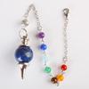 European & American Style Crystal Agate White Cone Pendant 