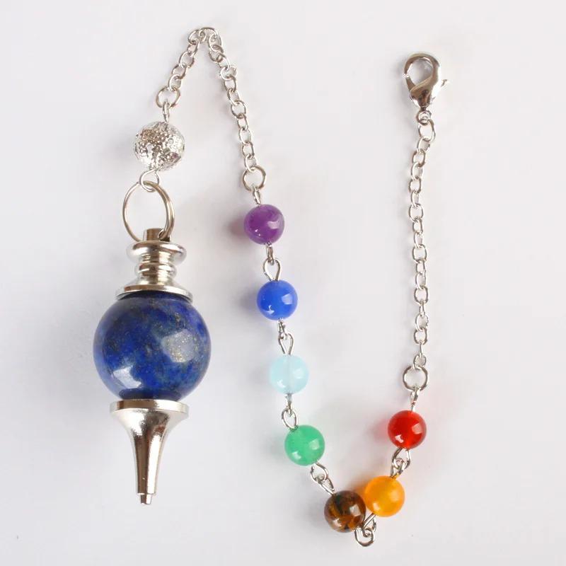 European & American Style Crystal Agate White Cone Pendant