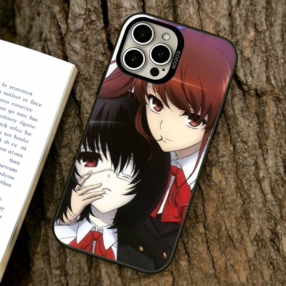 Misaki Mei Phone Case For iPhone 17,16,15,14,13,12,11 Plus,Pro Max,XS,Colored Silver Plated Inside Cover