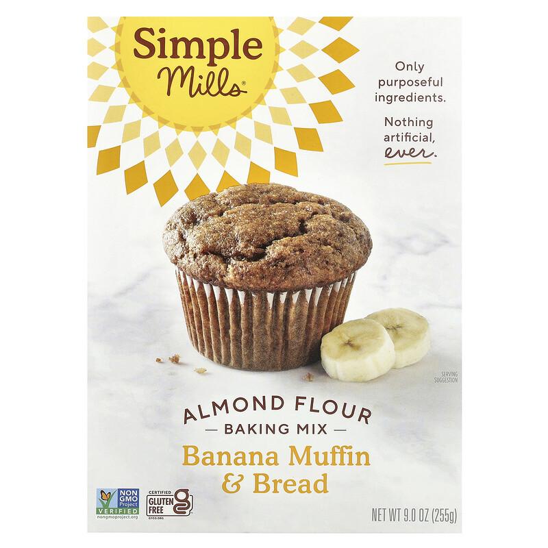 Mélange pour pâtisserie à la farine d'amande, Muffin et Pain à la banane, 9 oz (255g)