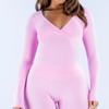 Enges Langarm-Yoga-Top für Damen mit integriertem BH-Support für Fitnessstudio, Workout, Pilates, Laufen, Radfahren