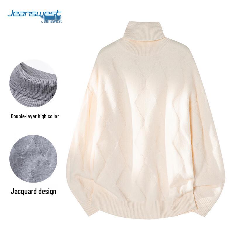 JEANSWEST Men's High-Neck Pullover Sweater