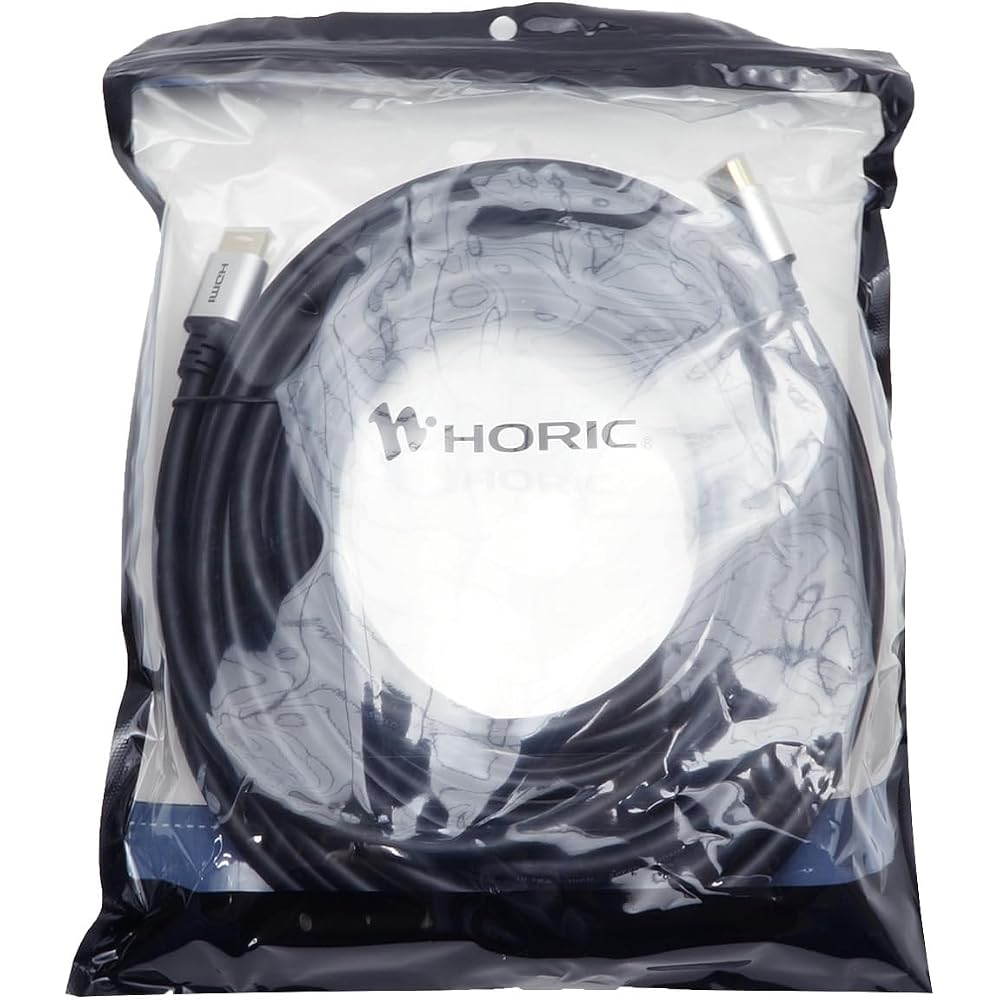 HORIC HDMI Cable 10m 8K/60p 4K/120p 48Gbps HDMI 2.1 HDR Silver SV100-020BK