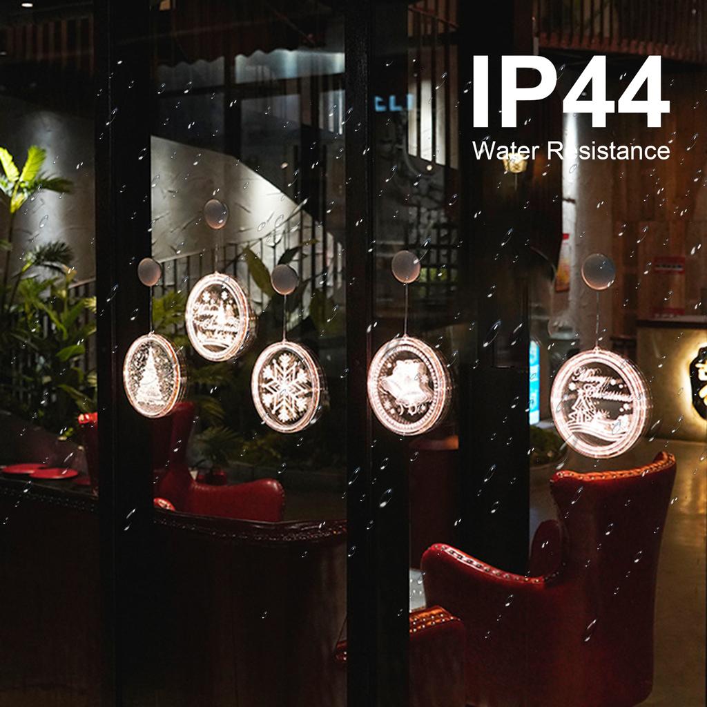 Hanging Fairy LEDs String Lights Curtain Lamp Constant Bright Modes with Bell Design IP44 Water