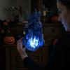 LED Lighted Flame Decor Floating Fireball Prop, Glowing Halloween Handheld Prop for Cosplay, Visual Effect Accessory Battery Powered Stage Light Party