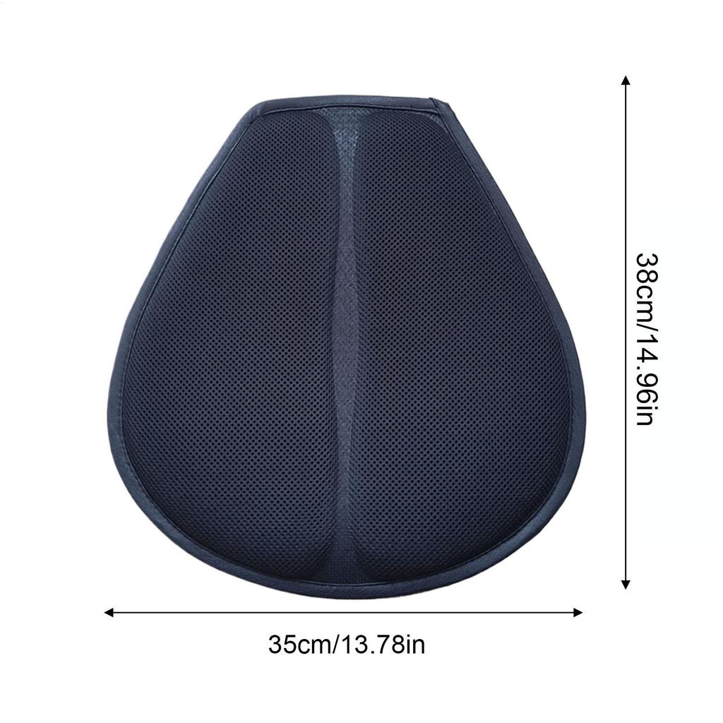 Motorcycle Seat Cushion Motorcycle Air Seat Cushion Breathable Anti Sweat Padded Removable Insert Comfort Ergonomic Covers Stops