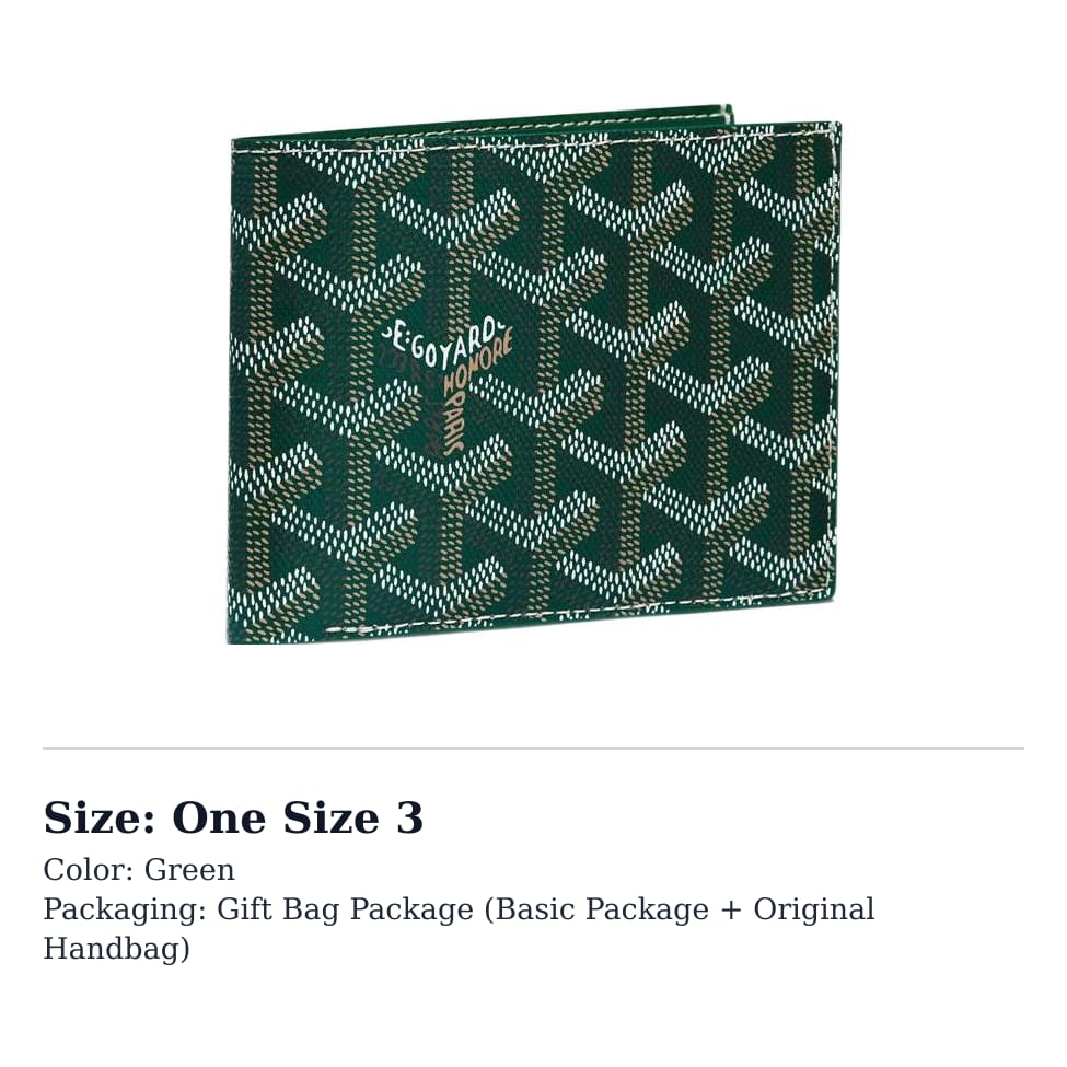 Goyard Victoire Canvas mit Leder Geldbörse Unisex 11 Farben VICTO8PMLTY