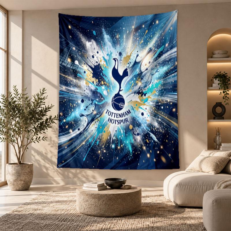 Decorative Tapestry,Tottenham Hotspur Printed Wall Art, Lightweight Wall Hanging For Bedroom Background