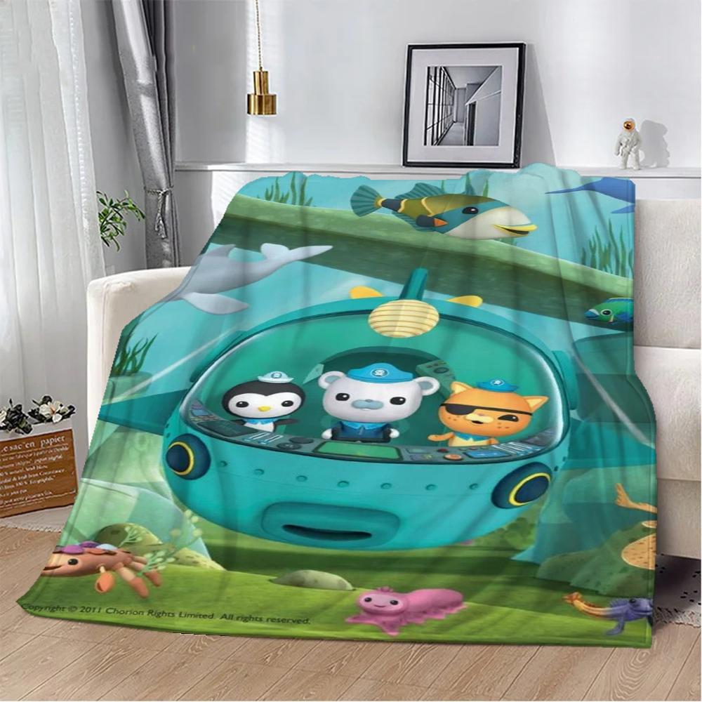 The Octonauts Thermal Blankets for Bed Blanket 150cm X 200cm Knitted Plaid Home Interior Luxury Bedding Beach Towel Throw Knee &