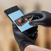 10pcs Heavy Duty Disposable Gloves Orange Black Safety Gloves Auto Repair Gloves  Industrial Use