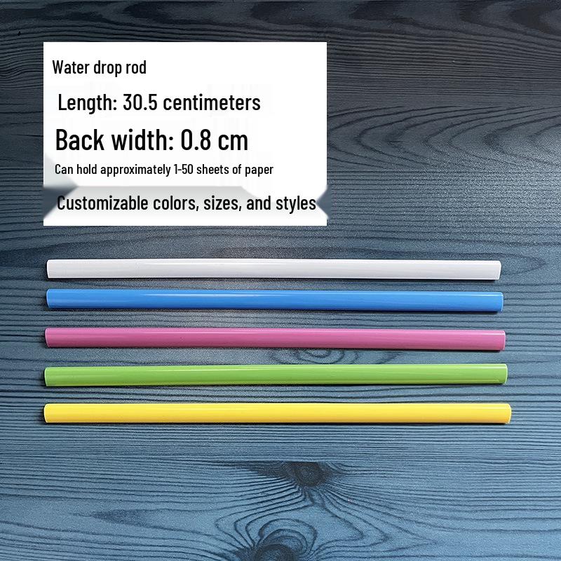 A4 Water Drop Lever Clip Folder with Triangle Pull Rod, Plastic Book Cover for Students